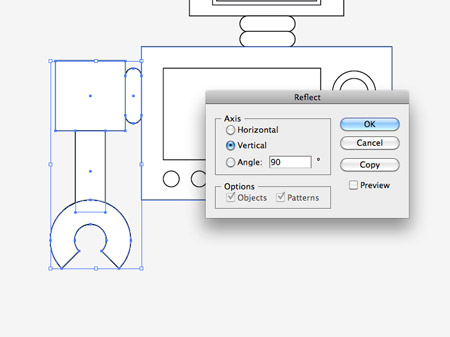ترسیم یک ربات در ایلوستریتور